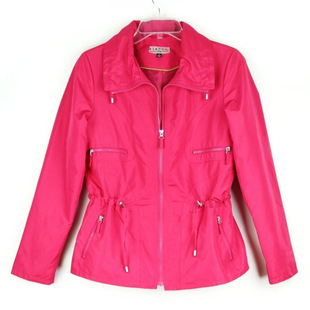 Utility Jacket by GIACCA Raspberry Pink Women's Small